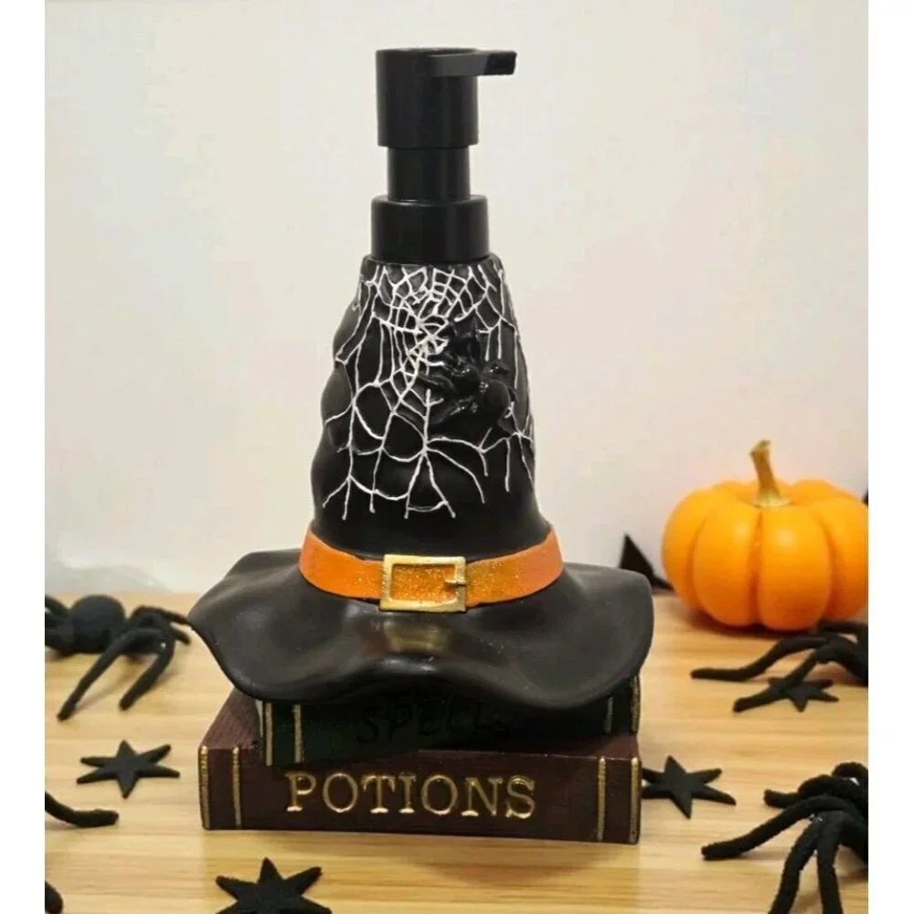 New Witchs Curses POTIONS Brews Handbook Halloween Soap Dispenser Spooky Kitchen